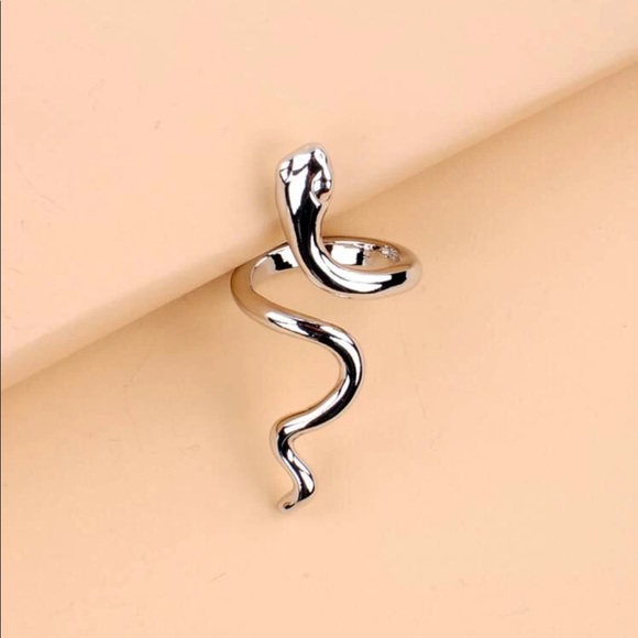 Silver Tone Snake Ring - Picture 3 of 4